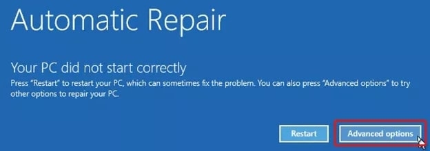 Автоматическое восстановление Windows