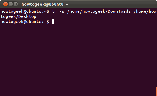 Создание символической ссылки ln -s