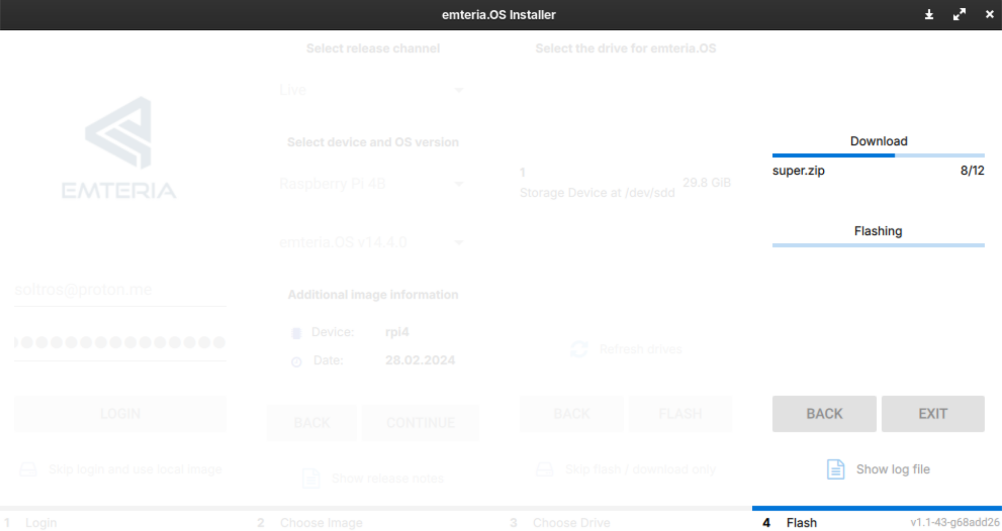 Прошивка Emteria OS на SD‑карту.