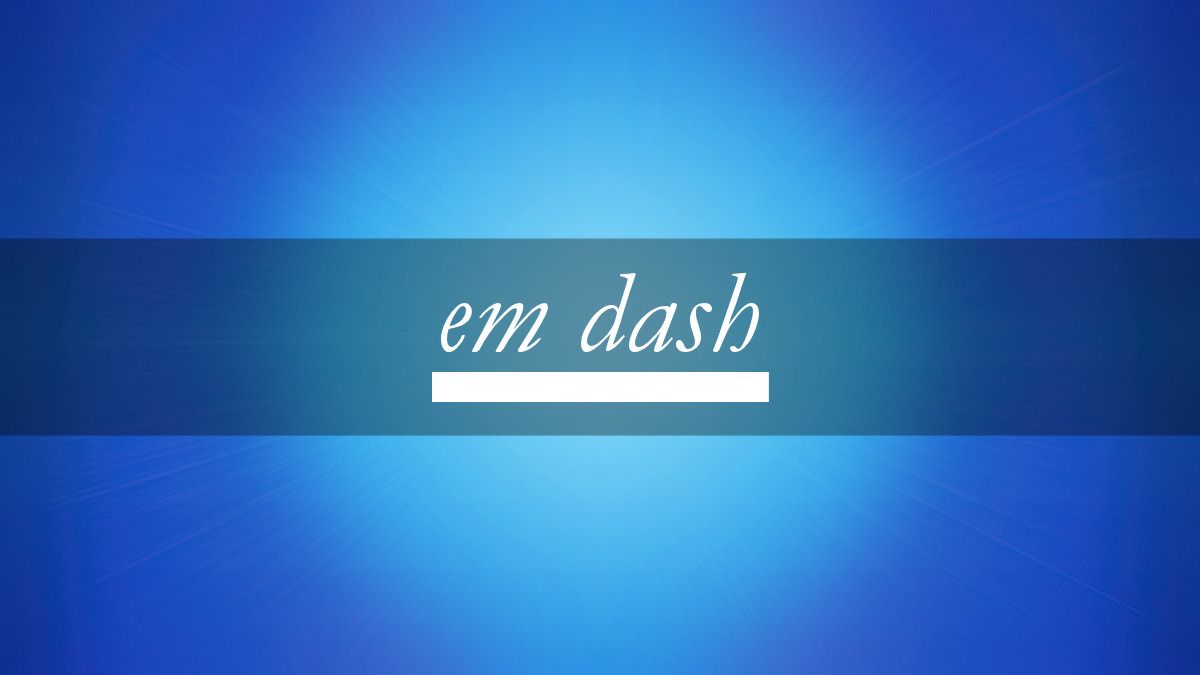 Как напечатать em dash на Windows и Mac