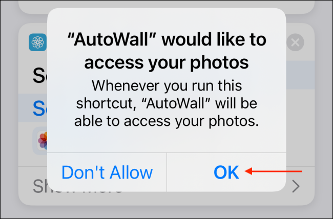 Подтвердите доступ к Фото