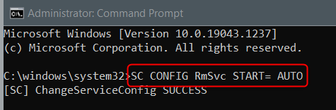 Команда для восстановления работы режима «В самолёте»