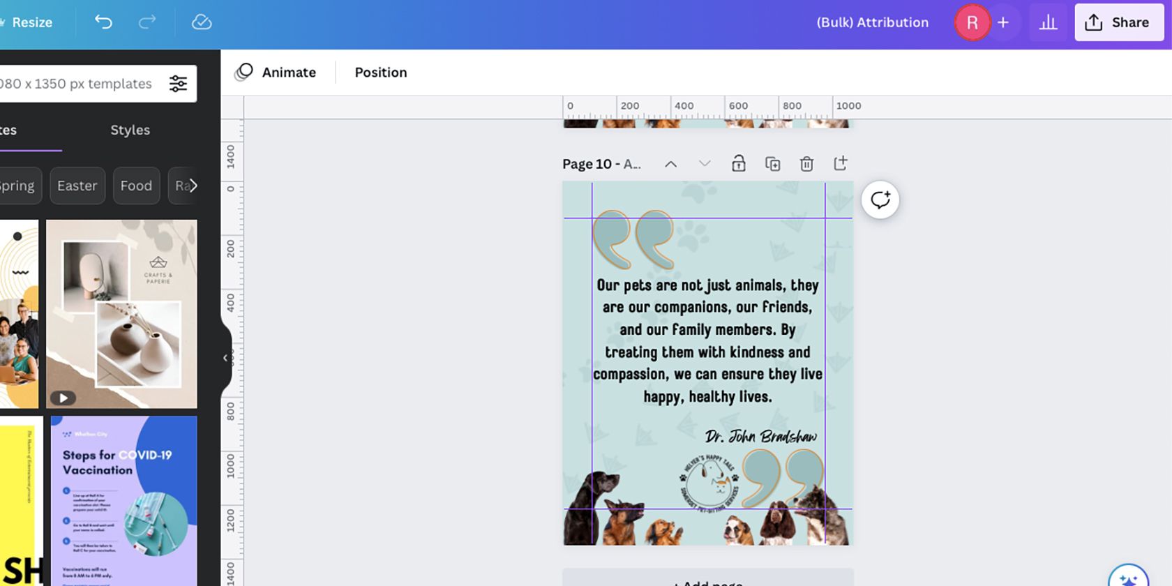 Массово сгенерированные дизайны в Canva.