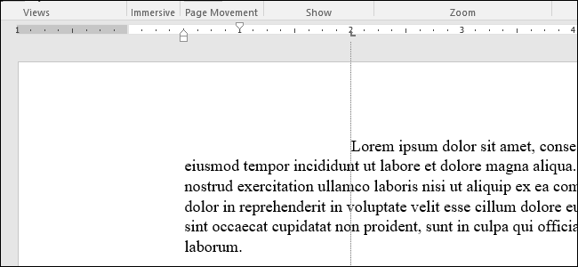 Иллюстрация применения табулятора в тексте — курсор прыгает на установленную позицию