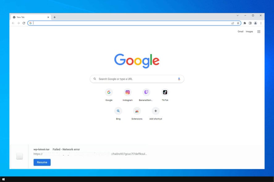 Fix Download failed — network error в Chrome