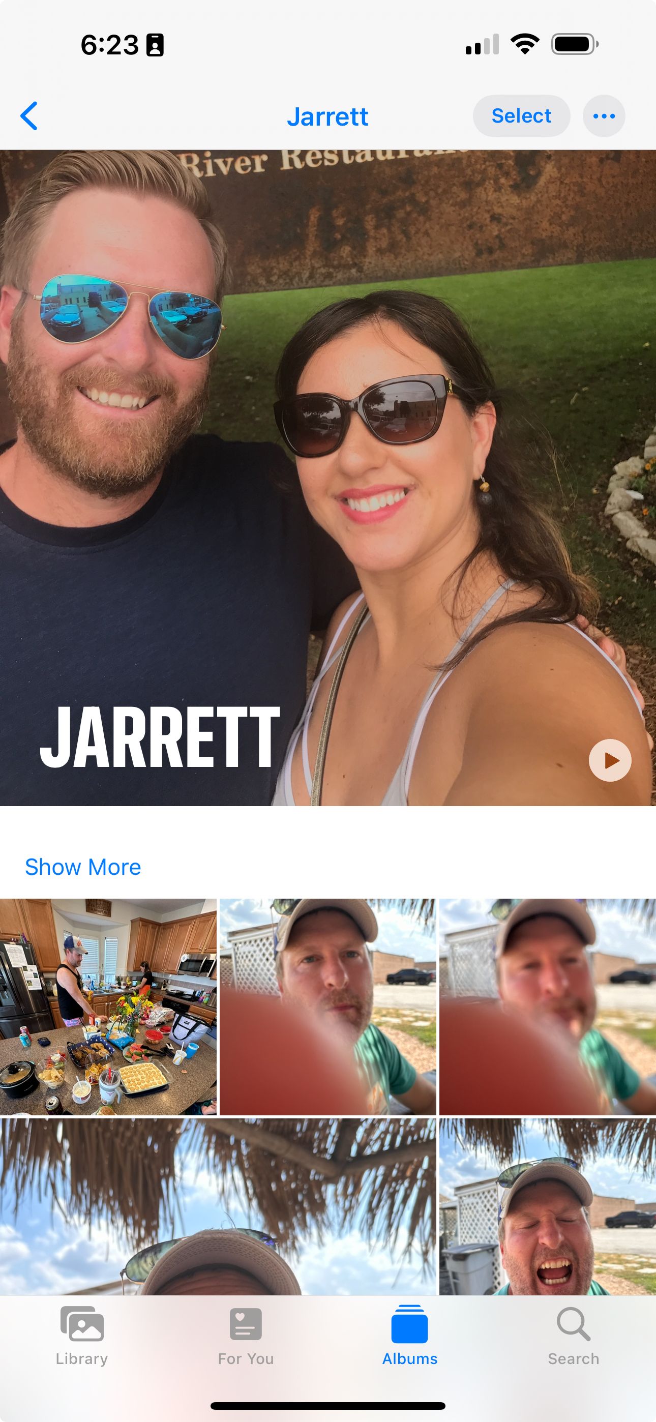 Просмотр помеченного человека на iPhone