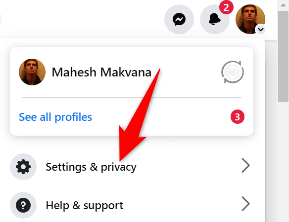 Выберите Настройки и конфиденциальность > Настройки в меню.