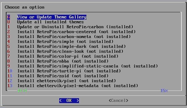 Список тем для EmulationStation