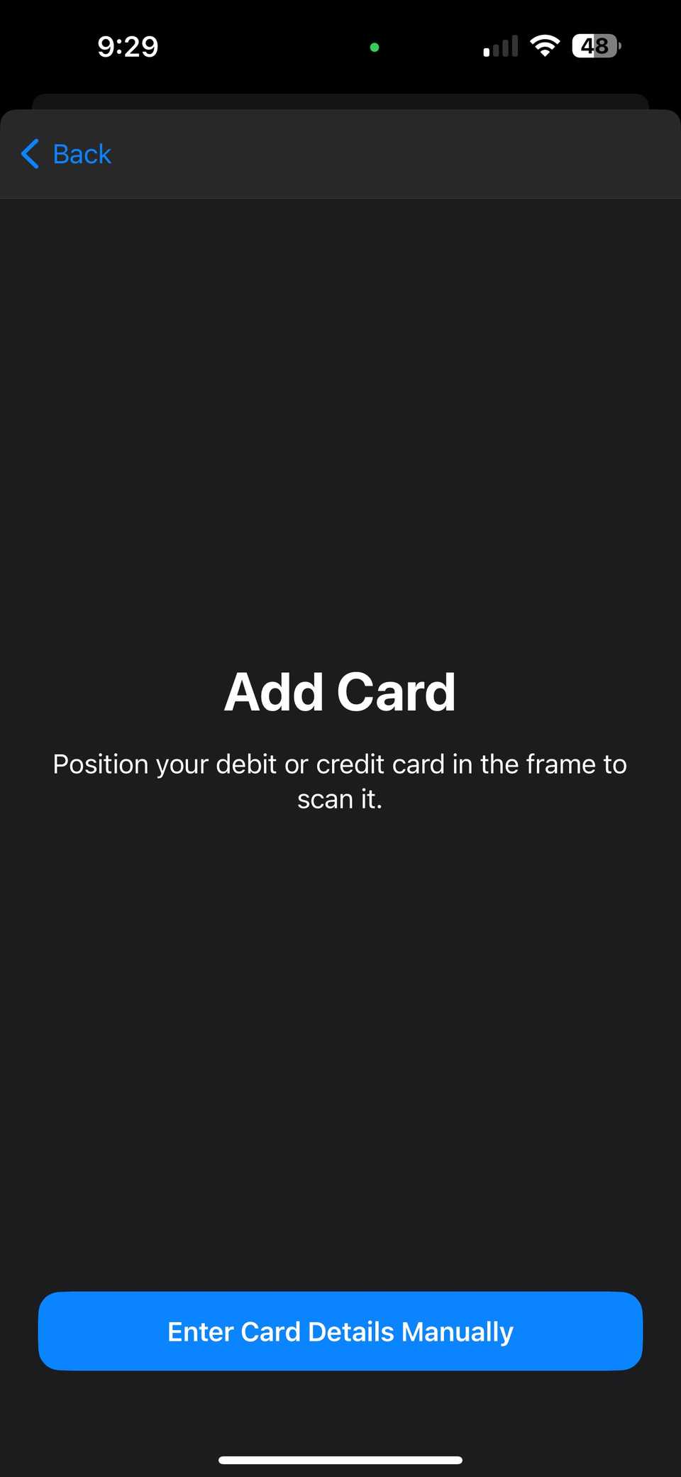 Страница добавления карты