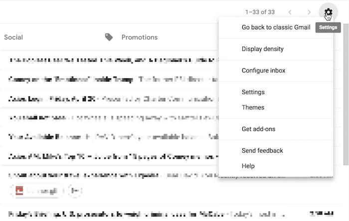инструкция: как вернуться к классическому Gmail — пункт Go back to classic Gmail в меню