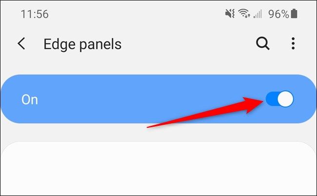 Включение панелей Edge на Samsung Galaxy S20