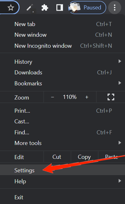 Настройки Chrome