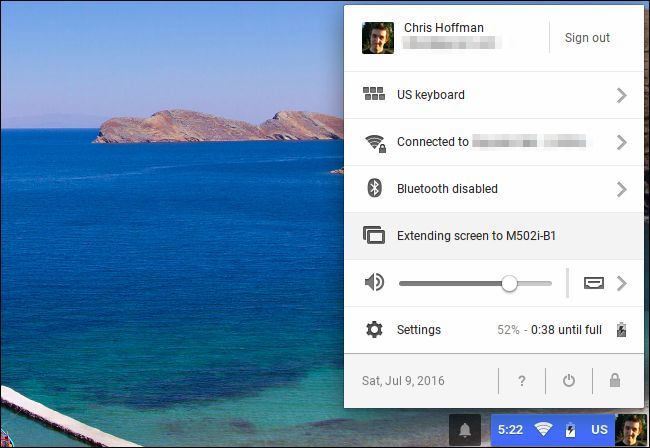 Выбор внешнего дисплея в Chrome OS