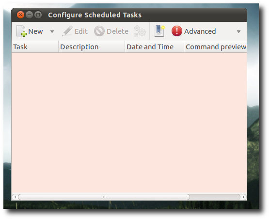 Gnome Scheduler с задачами для Grsync