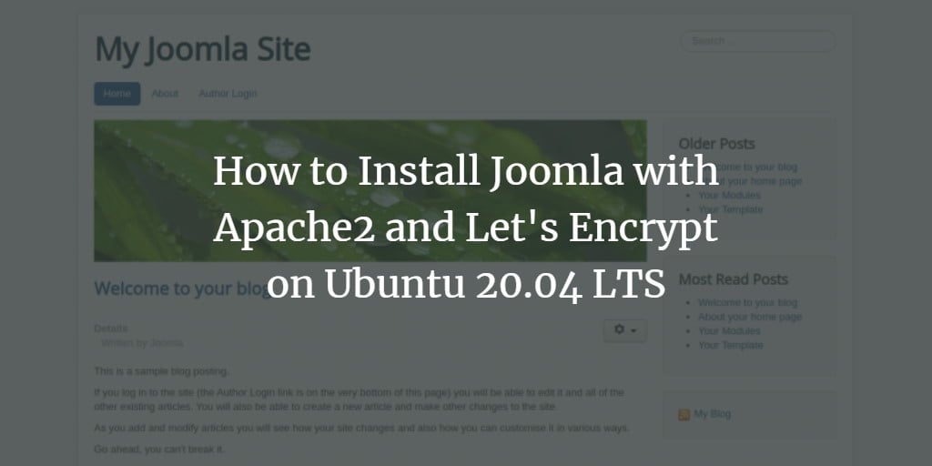 Установка Joomla на Ubuntu 20.04 с SSL