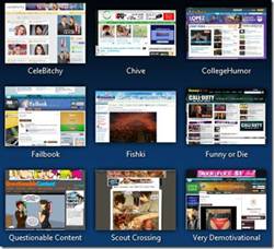 /Превью закладок — сетка миниатюр веб-страниц