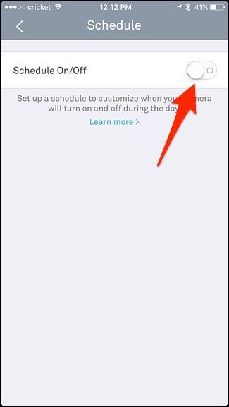 Выбор дня недели для расписания