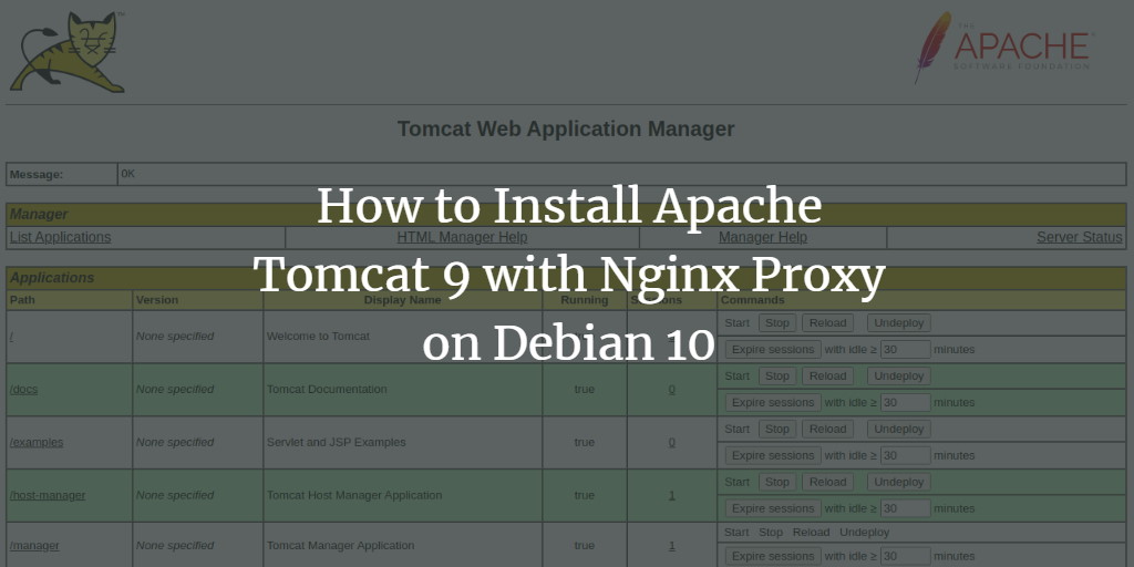 Установка Tomcat 9 с Nginx на Debian 10