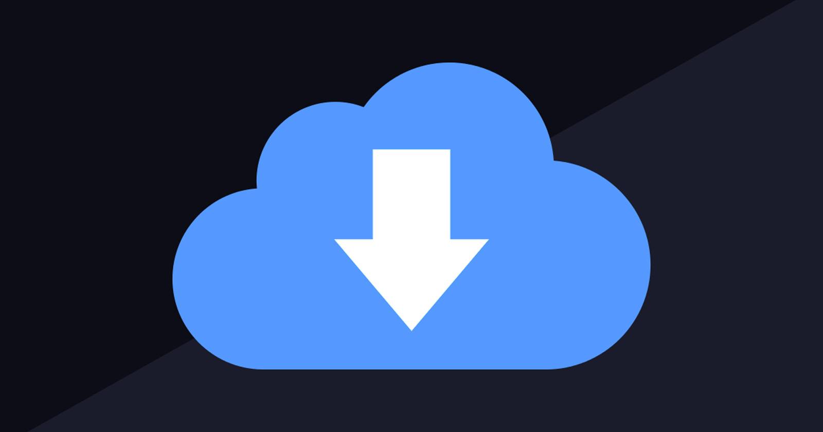 Логотип «Cloud Files download» для примера