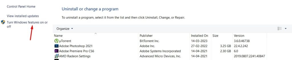 Turn Windows Features On or Off - Error Code 0x800f081f on Windows