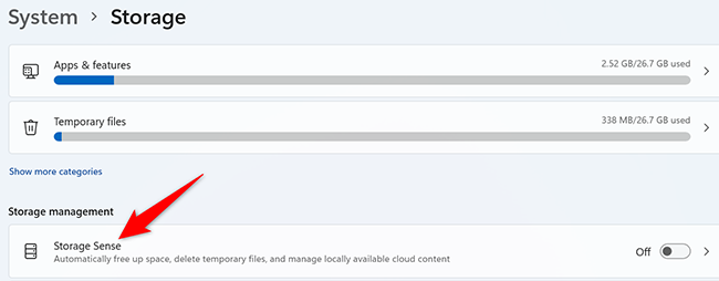 Включение автоматической очистки пользовательского содержимого в Storage Sense