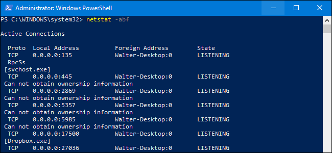 Как просмотреть активные сетевые подключения в Windows