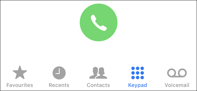 Избранное в приложении Телефон на iPhone