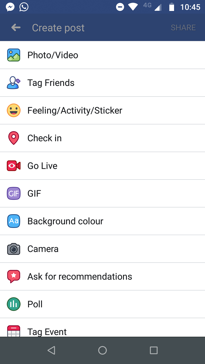 Скриншот: интерфейс Facebook Live на Android с кнопкой начала трансляции