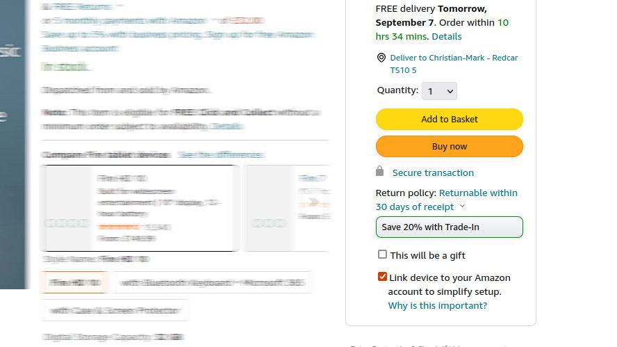 Unlink Amazon Fire tablet
