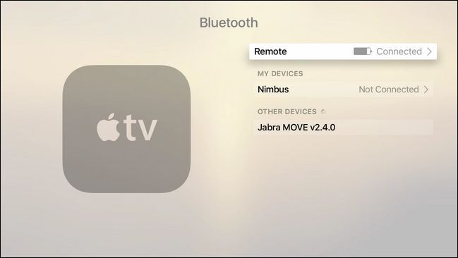Подтверждение подключения наушников в интерфейсе Apple TV