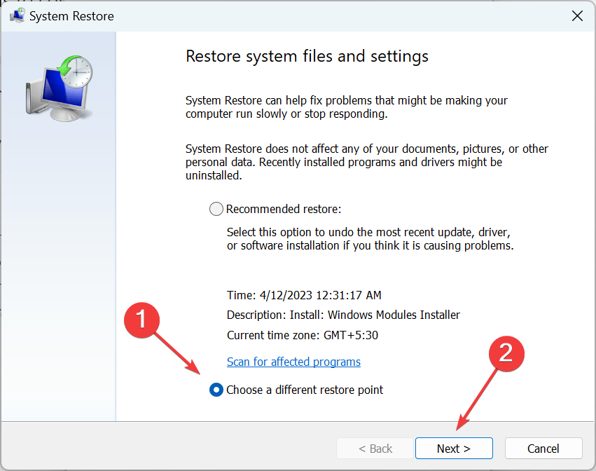 restore point to fix rbxfpsunlocker.dll