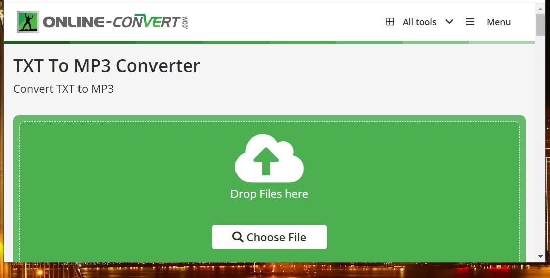 Кнопка Choose File