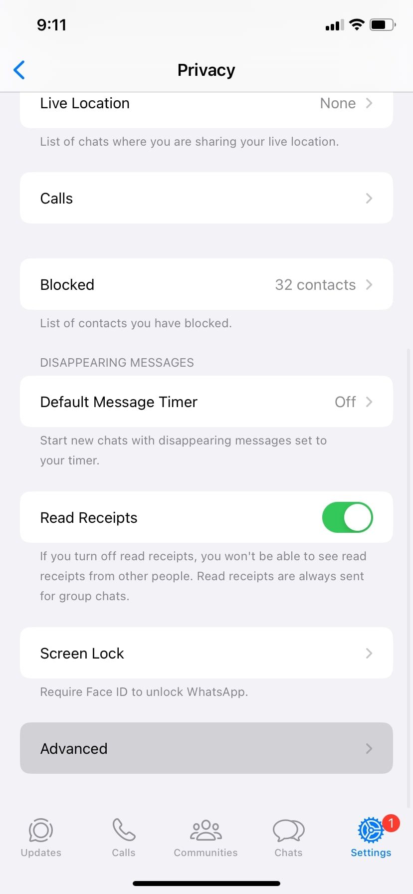 Advanced Privacy Options on WhatsApp