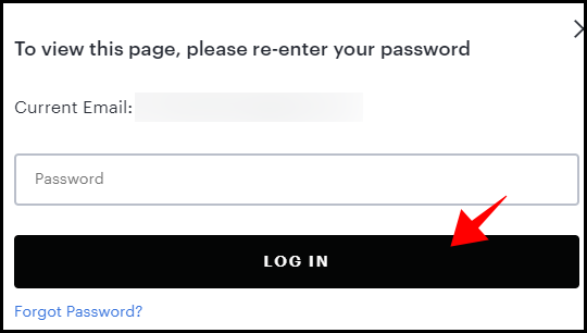 Запрос повторного ввода пароля на Hulu