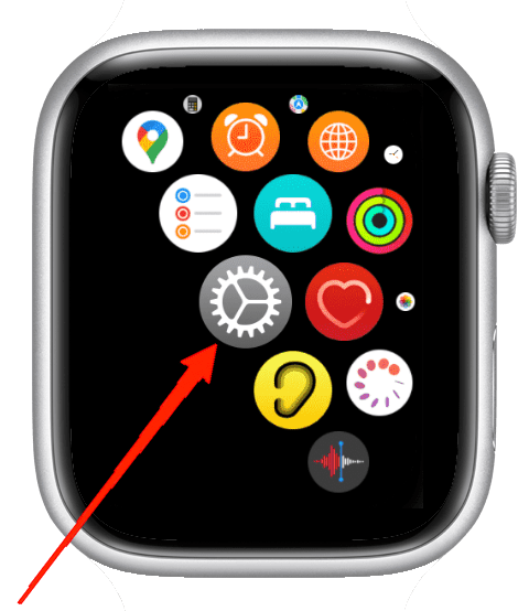 Firstly, turn on your Watch and go to Settings.