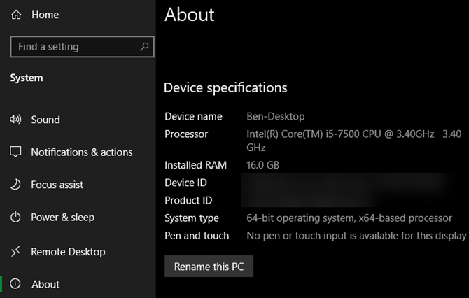 Проверка 64 бит в Windows 10