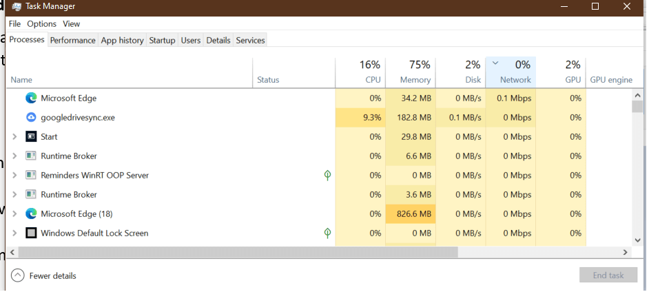 закрыть фоновые приложения