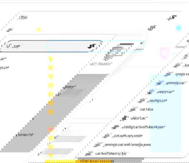 Поиск конкретного эмодзи на Chromebook