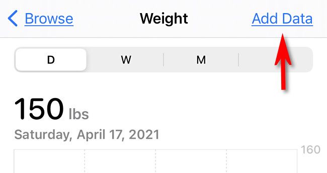 Нажмите «Добавить данные»