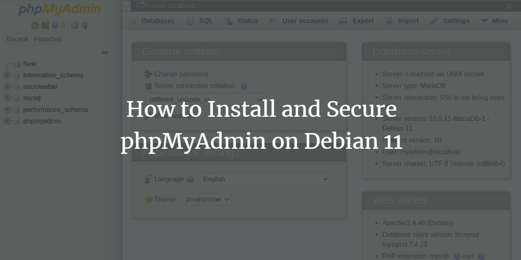 phpMyAdmin на Debian 11 — установка и защита