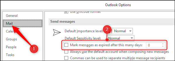16 Mail Options