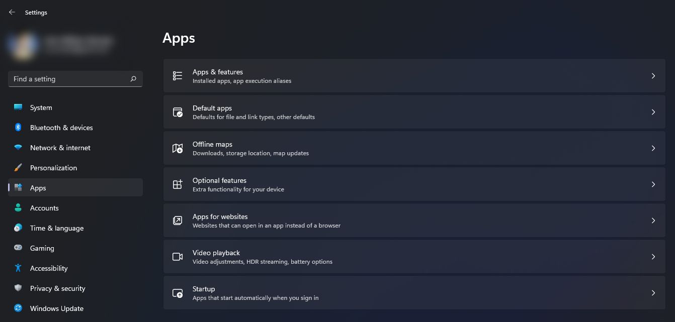 Список программ автозагрузки в параметрах Windows 11