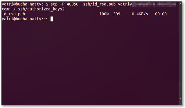 Передача публичного ключа на сервер