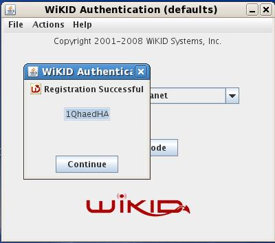 registration of software token