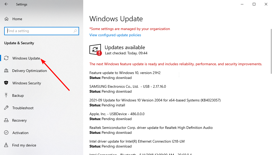 windows update