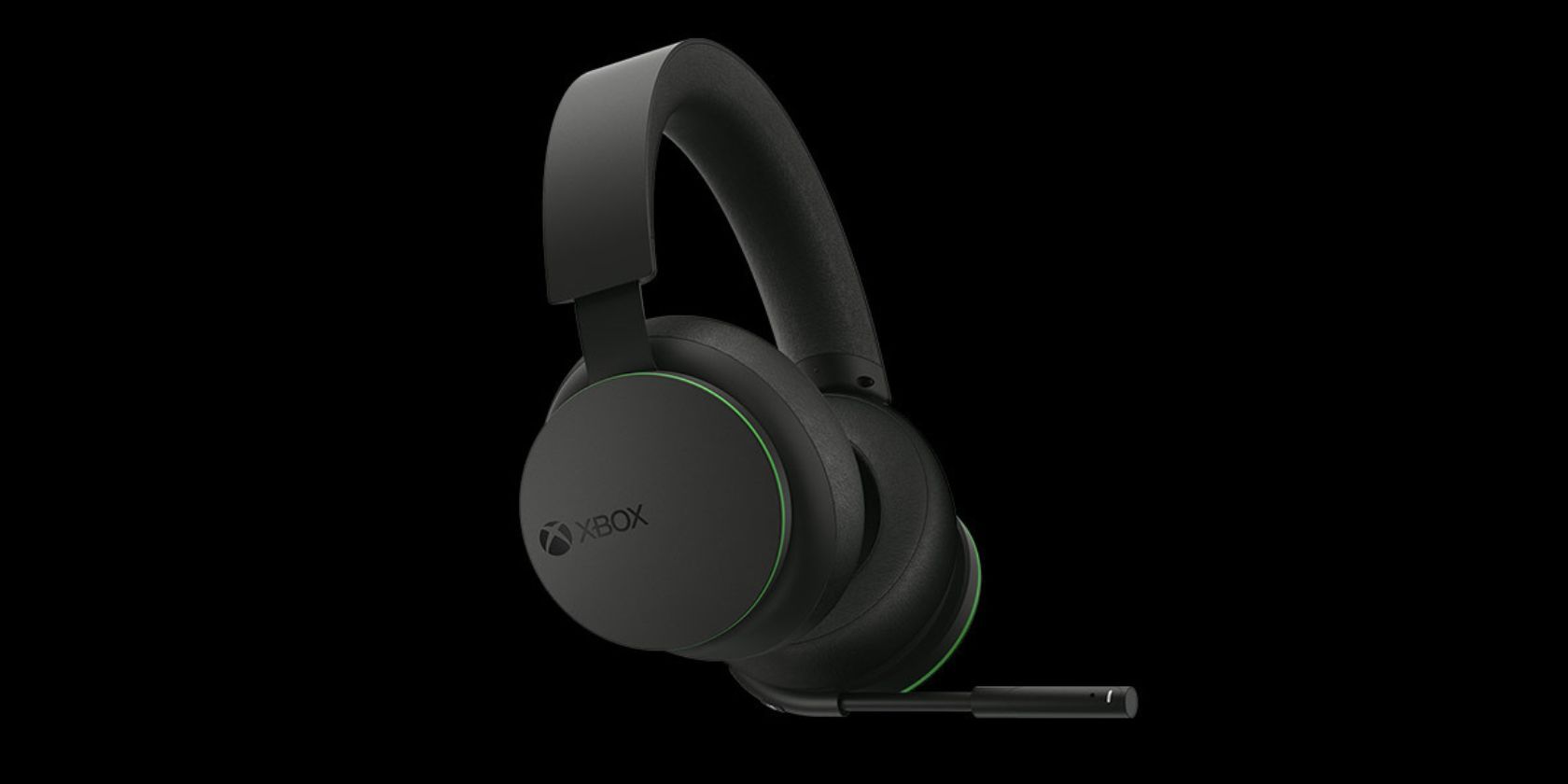 Xbox Wireless Headset на чёрном фоне