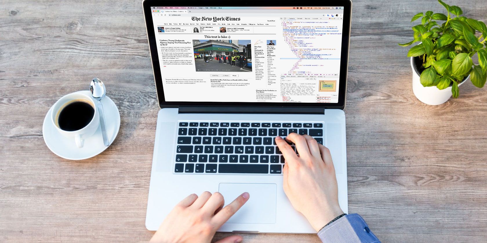 Изменить текст на веб‑странице в Chrome