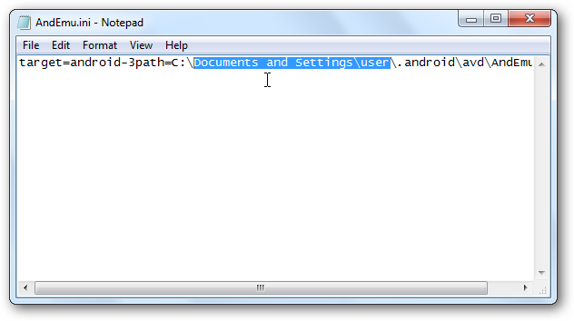 Редактирование AndEmu.ini