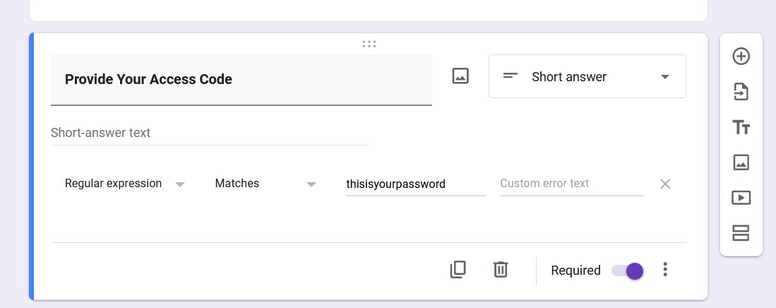 Настройка правил пароля