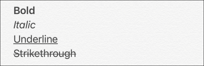 Форматирование текста: жирный, курсив, подчёркивание, зачёркивание
